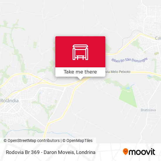 Rodovia Br 369 - Daron Moveis map