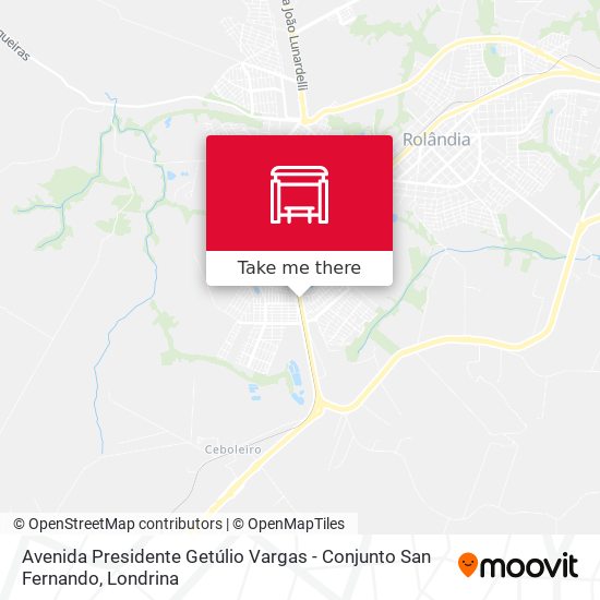 Avenida Presidente Getúlio Vargas - Conjunto San Fernando map