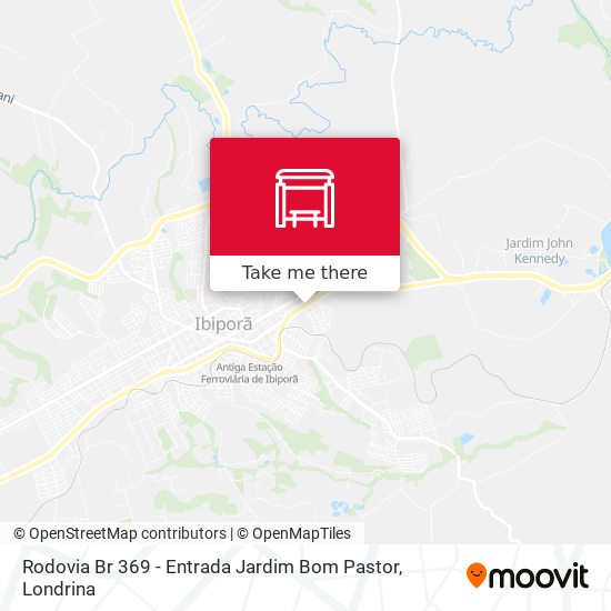 Mapa Rodovia Br 369 - Entrada Jardim Bom Pastor