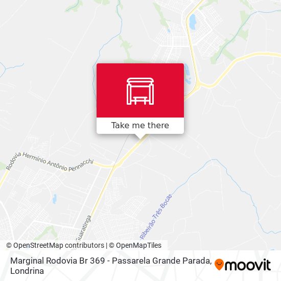 Mapa Marginal Rodovia Br 369 - Passarela Grande Parada