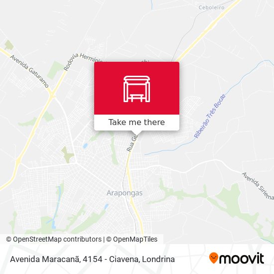 Avenida Maracanã, 4154 - Ciavena map