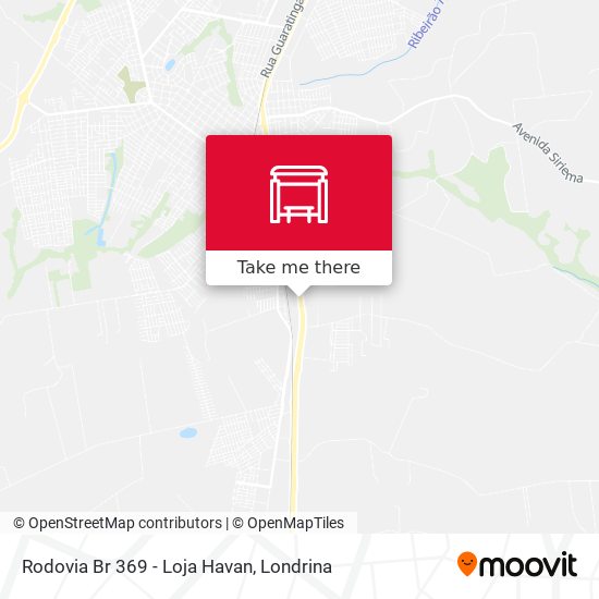 Rodovia Br 369 - Loja Havan map