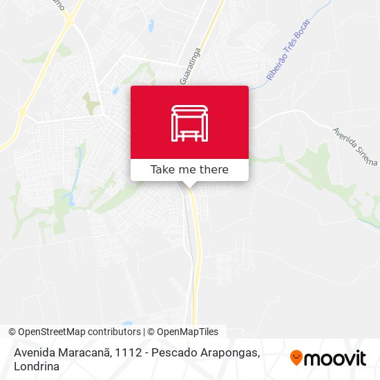 Avenida Maracanã, 1112 - Pescado Arapongas map