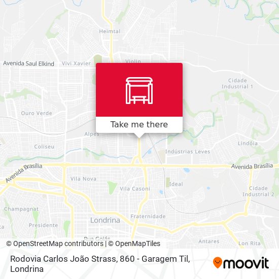 Rodovia Carlos João Strass, 860 - Garagem Til map