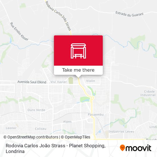 Mapa Rodovia Carlos João Strass - Planet Shopping