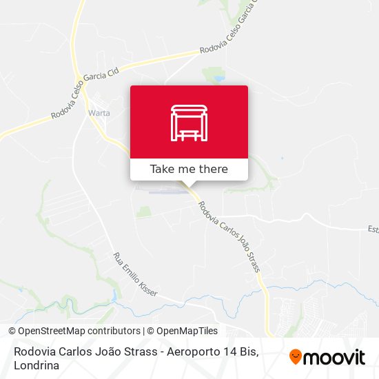 Rodovia Carlos João Strass - Aeroporto 14 Bis map