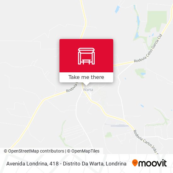 Avenida Londrina, 418 - Distrito Da Warta map