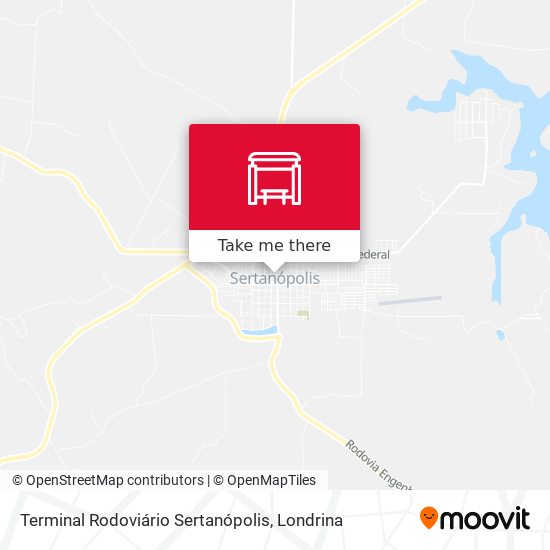 Terminal Rodoviário Sertanópolis map