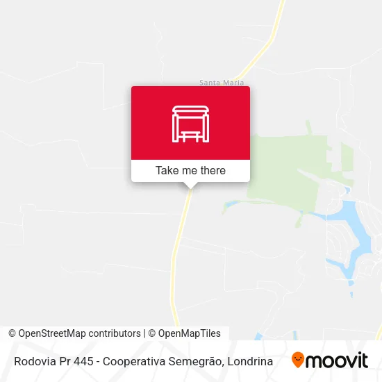 Rodovia Pr 445 - Cooperativa Semegrão map