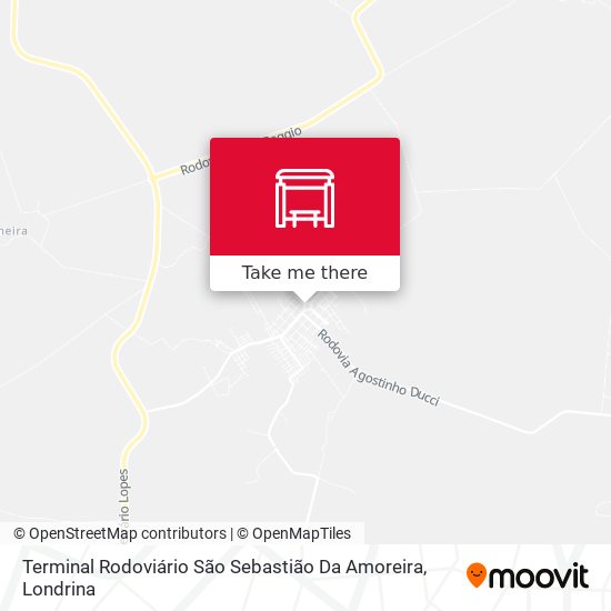 Terminal Rodoviário São Sebastião Da Amoreira map