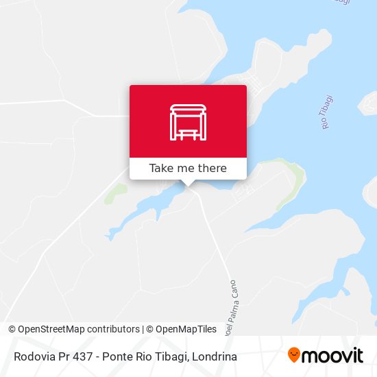 Rodovia Pr 437 - Ponte Rio Tibagi map