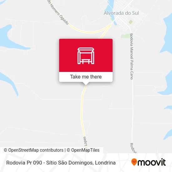 Mapa Rodovia Pr 090 - Sítio São Domingos