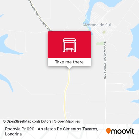 Rodovia Pr 090 - Artefatos De Cimentos Tavares map