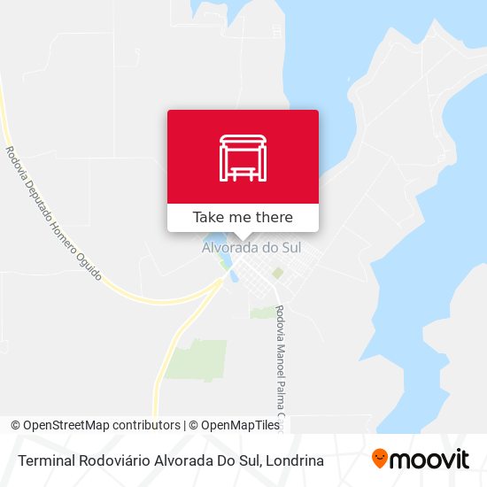Terminal Rodoviário Alvorada Do Sul map