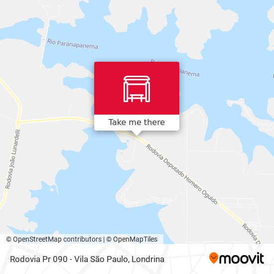 Rodovia Pr 090 - Vila São Paulo map