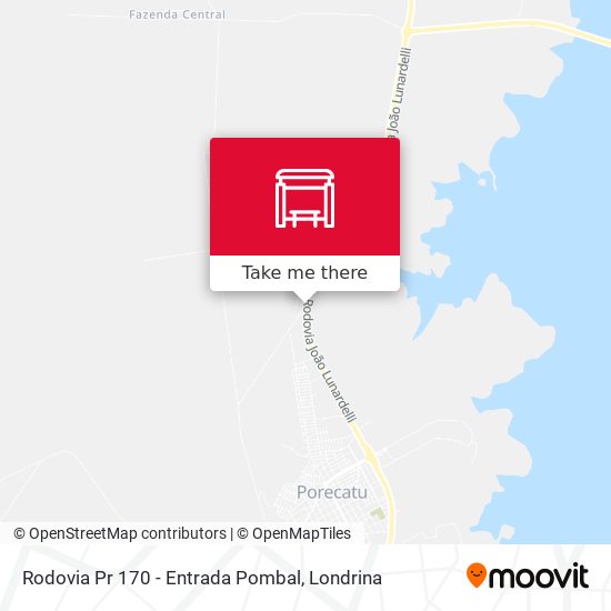 Mapa Rodovia Pr 170 - Entrada Pombal