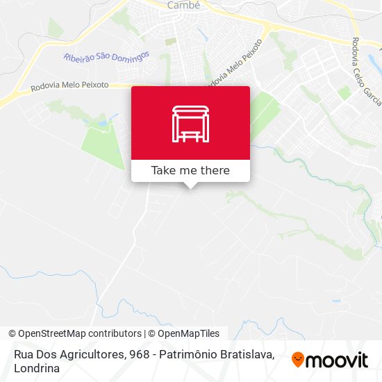 Rua Dos Agricultores, 968 - Patrimônio Bratislava map