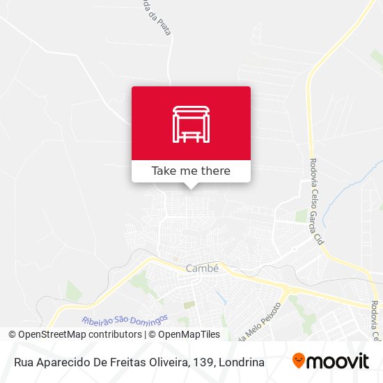 Rua Aparecido De Freitas Oliveira, 139 map