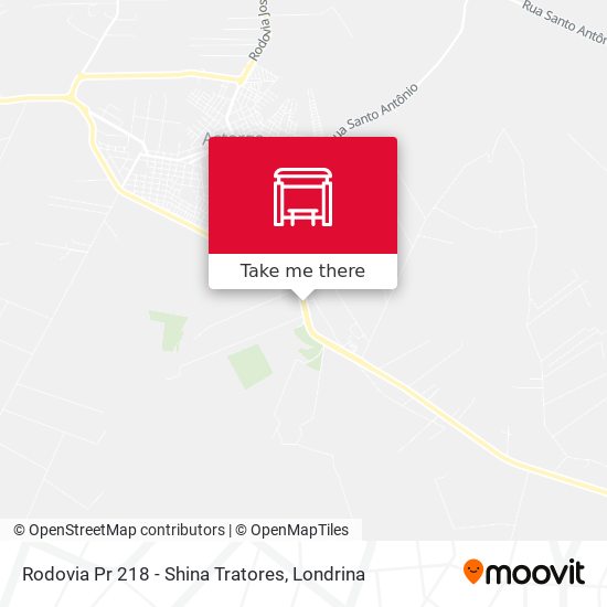 Rodovia Pr 218 - Shina Tratores map