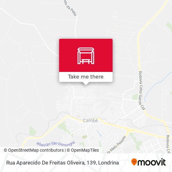 Rua Aparecido De Freitas Oliveira, 139 map