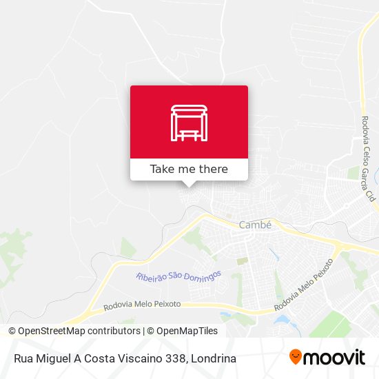 Rua Miguel A Costa Viscaino 338 map