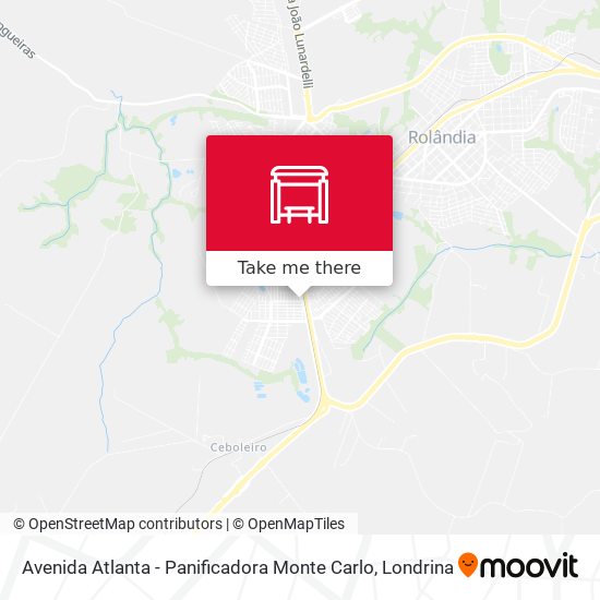 Avenida Atlanta - Panificadora Monte Carlo map