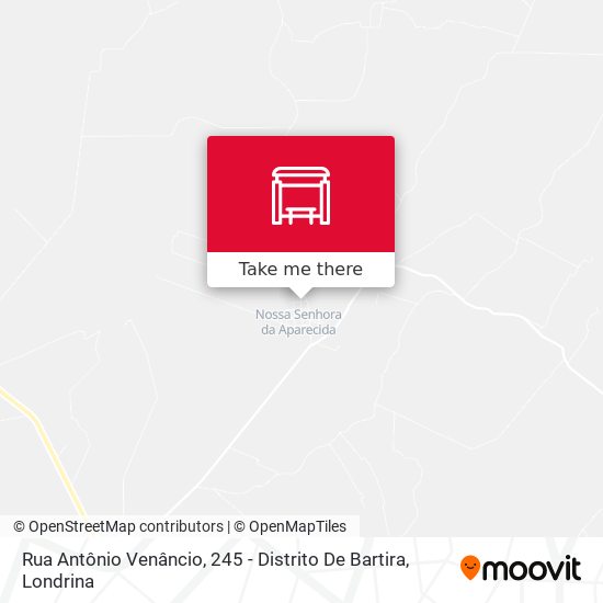 Mapa Rua Antônio Venâncio, 245 - Distrito De Bartira