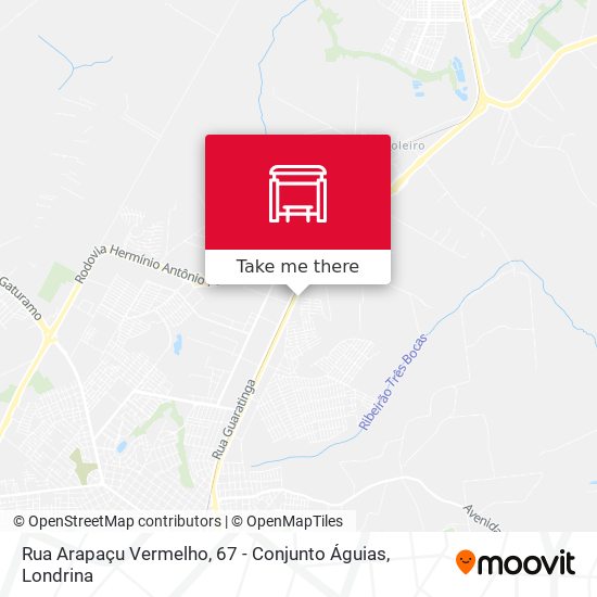 Rua Arapaçu Vermelho, 67 - Conjunto Águias map