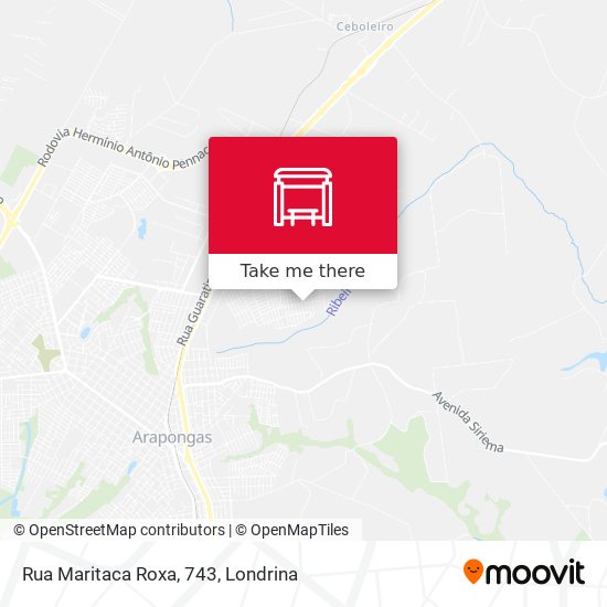 Rua Maritaca Roxa, 743 map
