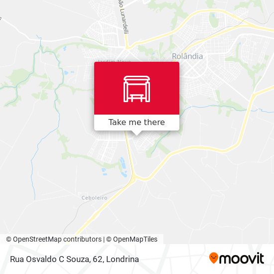 Rua Osvaldo C Souza, 62 map