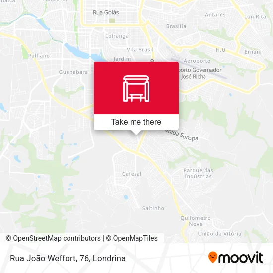 Rua João Weffort, 76 map