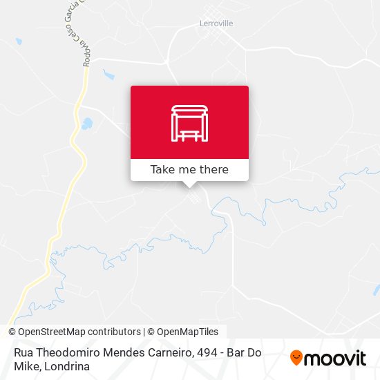 Rua Theodomiro Mendes Carneiro, 494 - Bar Do Mike map