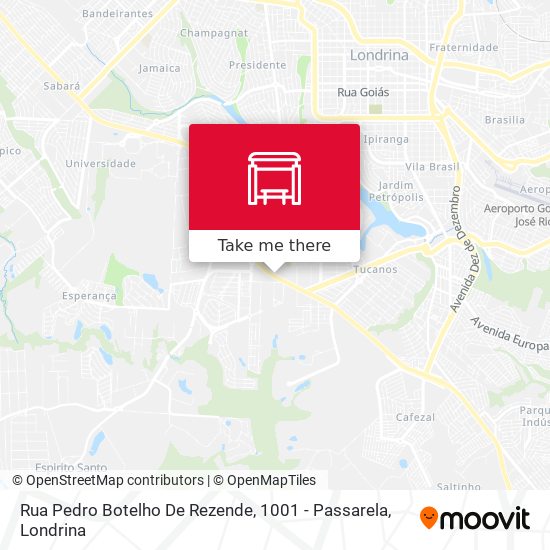 Rua Pedro Botelho De Rezende, 1001 - Passarela map