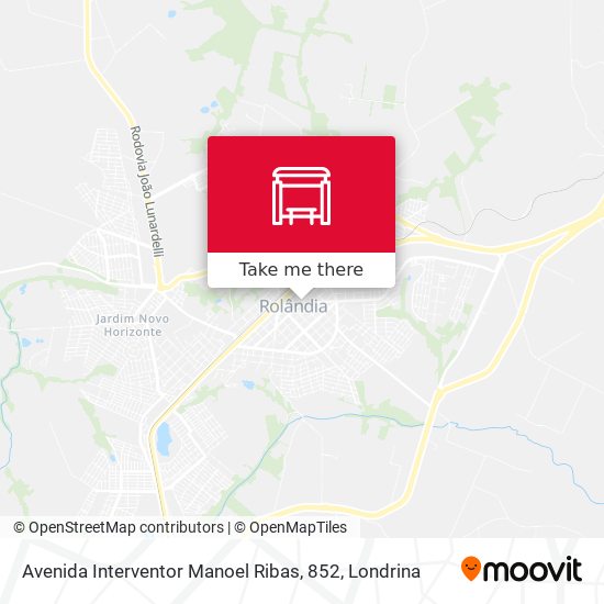 Avenida Interventor Manoel Ribas, 852 map