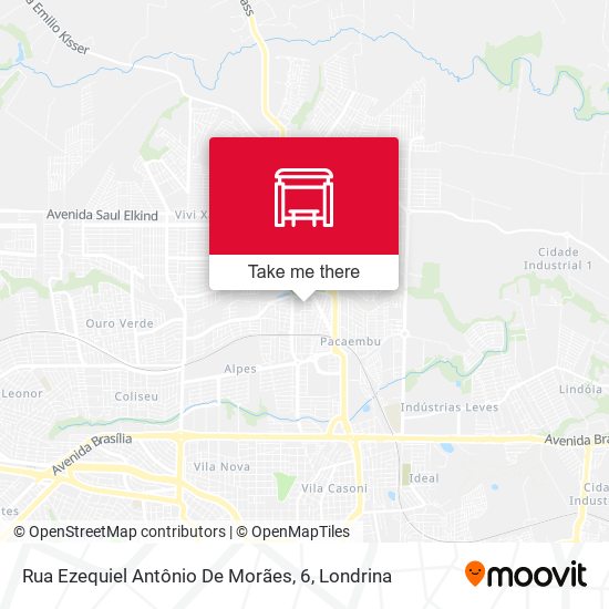 Rua Ezequiel Antônio De Morães, 6 map