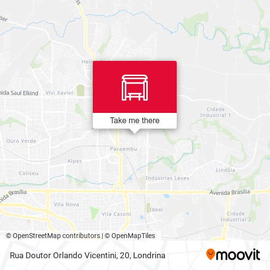 Rua Doutor Orlando Vicentini, 20 map