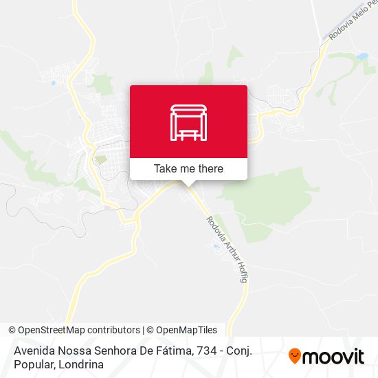 Mapa Avenida Nossa Senhora De Fátima, 734 - Conj. Popular