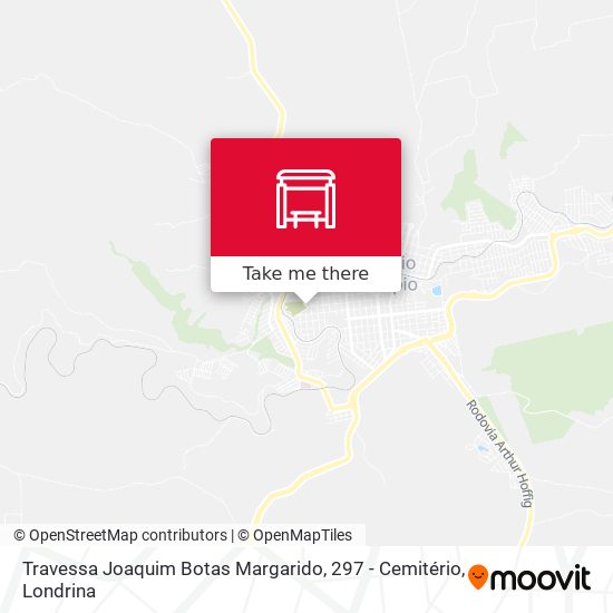 Mapa Travessa Joaquim Botas Margarido, 297 - Cemitério