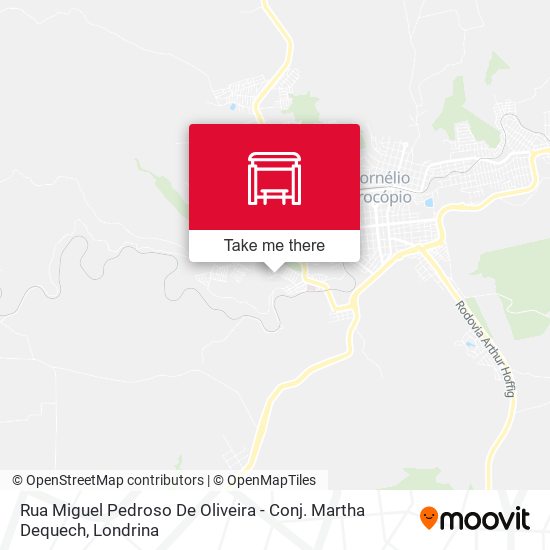 Mapa Rua Miguel Pedroso De Oliveira - Conj. Martha Dequech