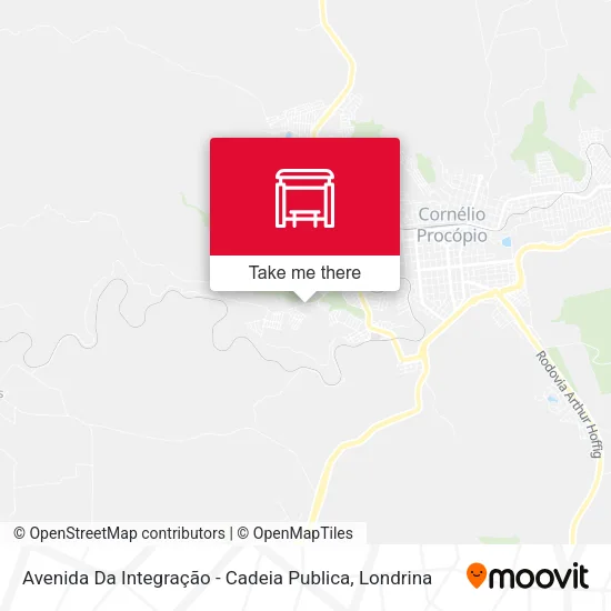 Avenida Da Integração - Cadeia Publica map