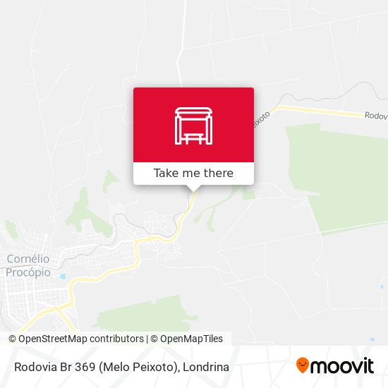 Rodovia Br 369 (Melo Peixoto) map
