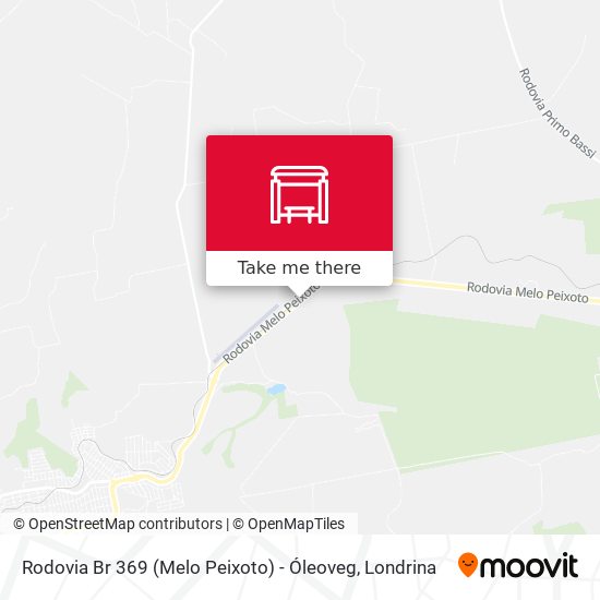 Rodovia Br 369 (Melo Peixoto) - Óleoveg map