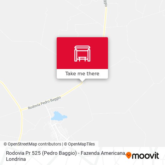 Rodovia Pr 525 (Pedro Baggio) - Fazenda Americana map