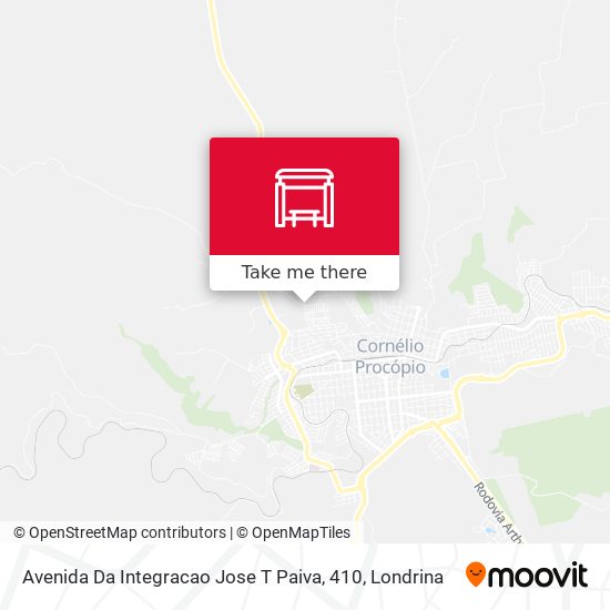 Avenida Da Integracao Jose T Paiva, 410 map