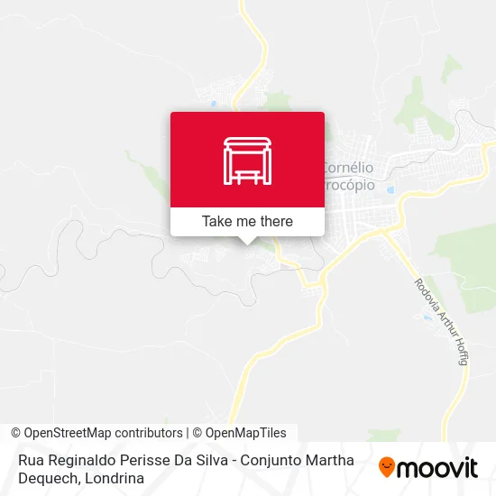 Rua Reginaldo Perisse Da Silva - Conjunto Martha Dequech map