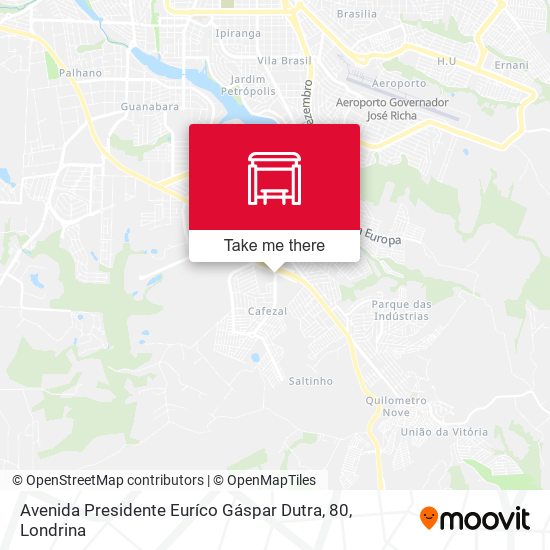 Avenida Presidente Euríco Gáspar Dutra, 80 map