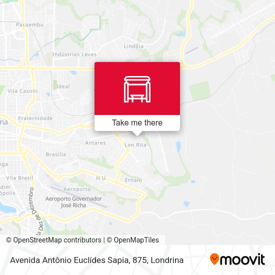 Avenida Antônio Euclídes Sapia, 875 map