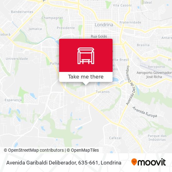 Avenida Garibaldi Deliberador, 635-661 map