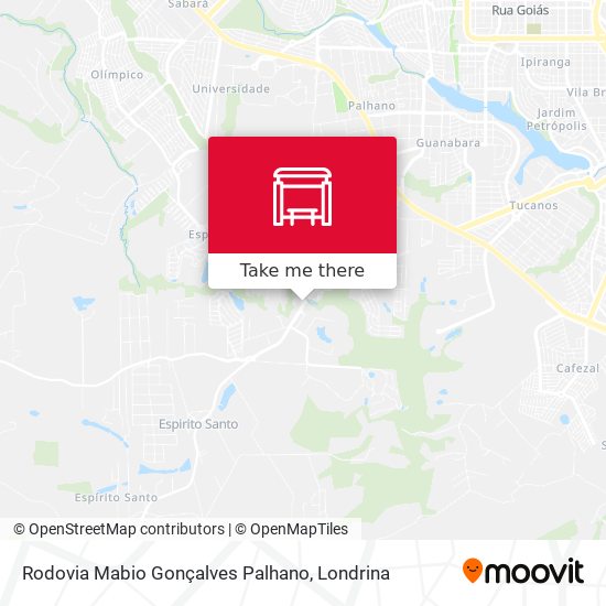 Rodovia Mabio Gonçalves Palhano map