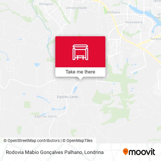 Rodovia Mabio Gonçalves Palhano map